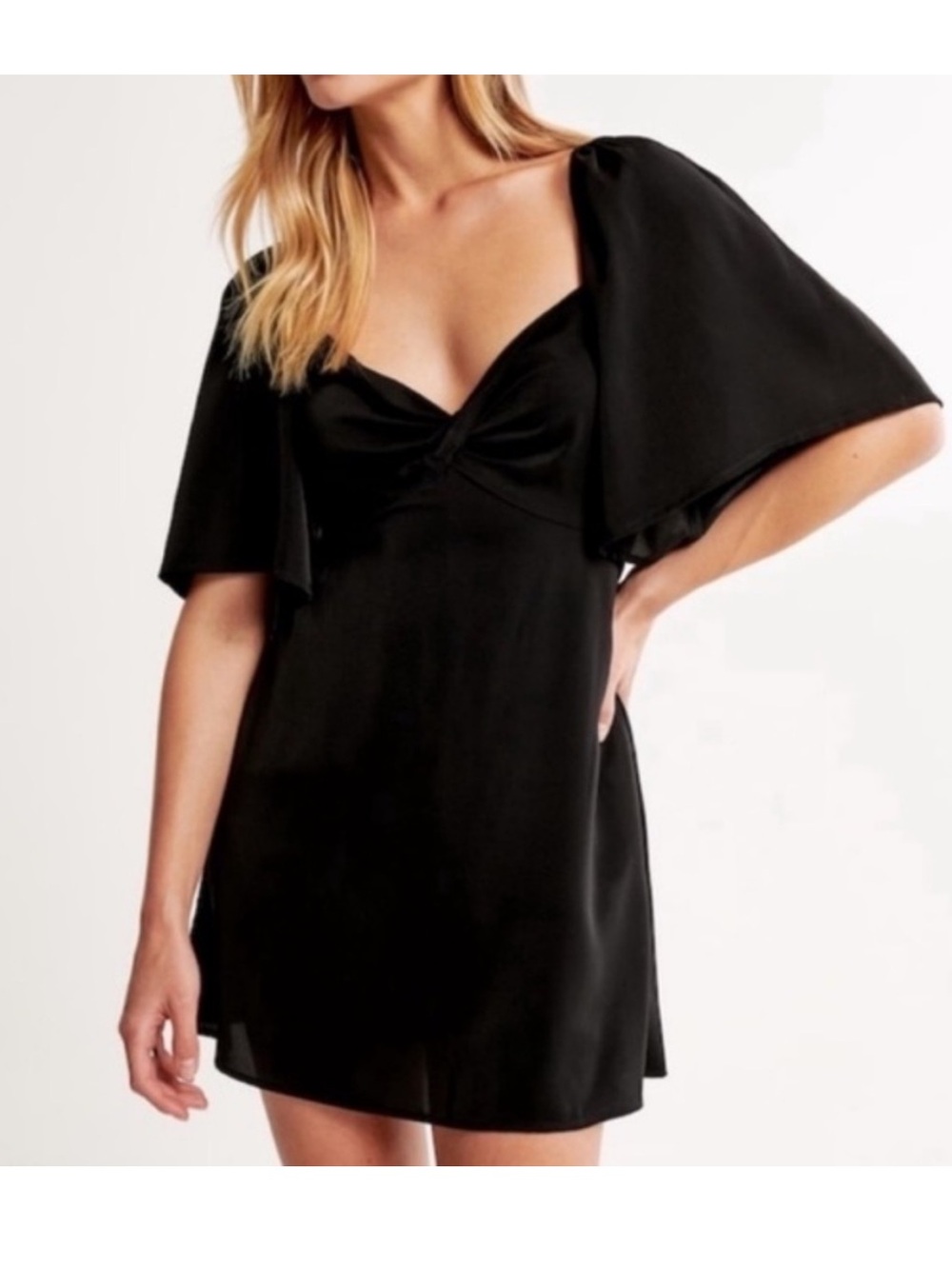 NWT Abercrombie Angel Sleeve Mini Skort in Black Size Medium
